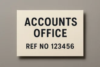 accounts office reference number
