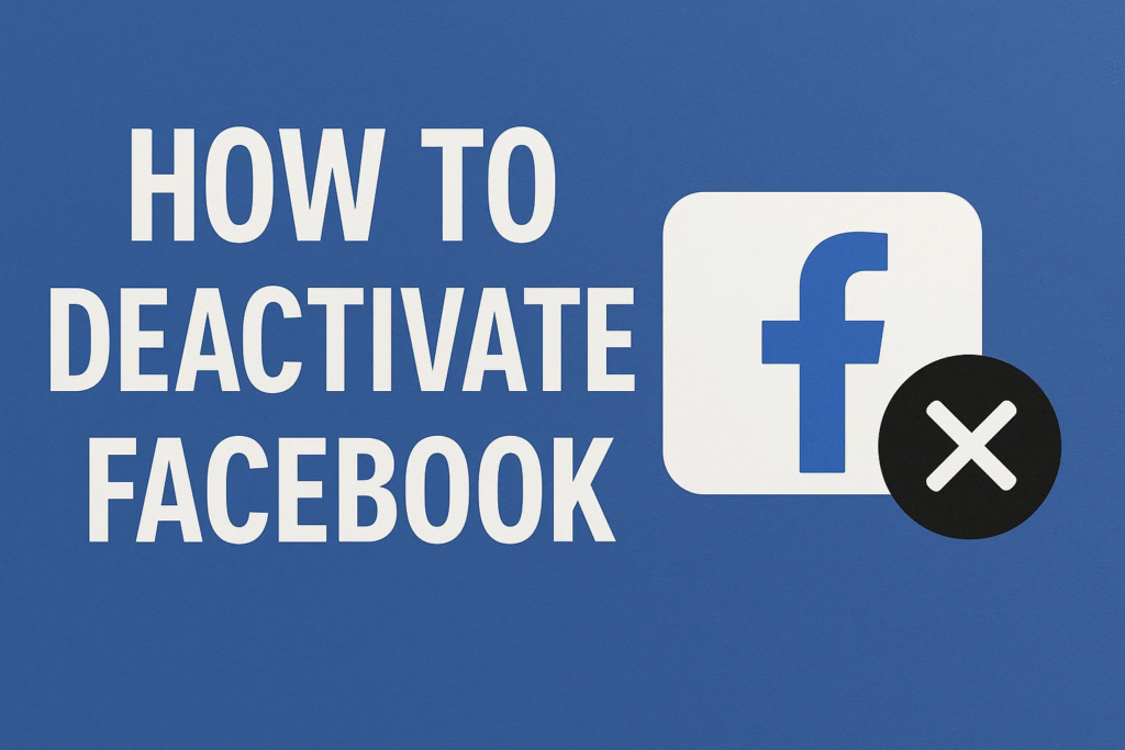 How to Deactivate Facebook